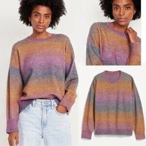 EUC Old Navy Sunset Hombre Oversized, Dolman Crewneck Sweater SP